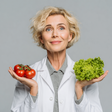 Літня жінка готує за рецептом FoodMeal